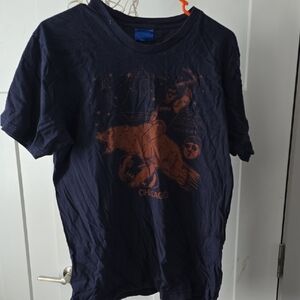 Chicago Bears Dick Butkis Hoky Schnike Raygun Navy Graphic T-Shirt